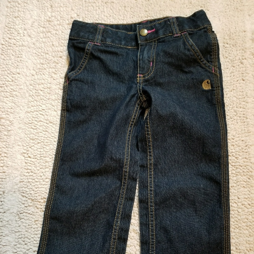 3T Carhartt Girls Denim Jeans